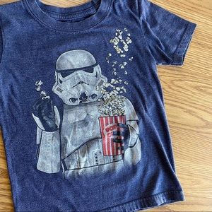 🟢3/$15 GAP KIDS Stormtrooper w/ Popcorn 🍿 Graphic T-shirt